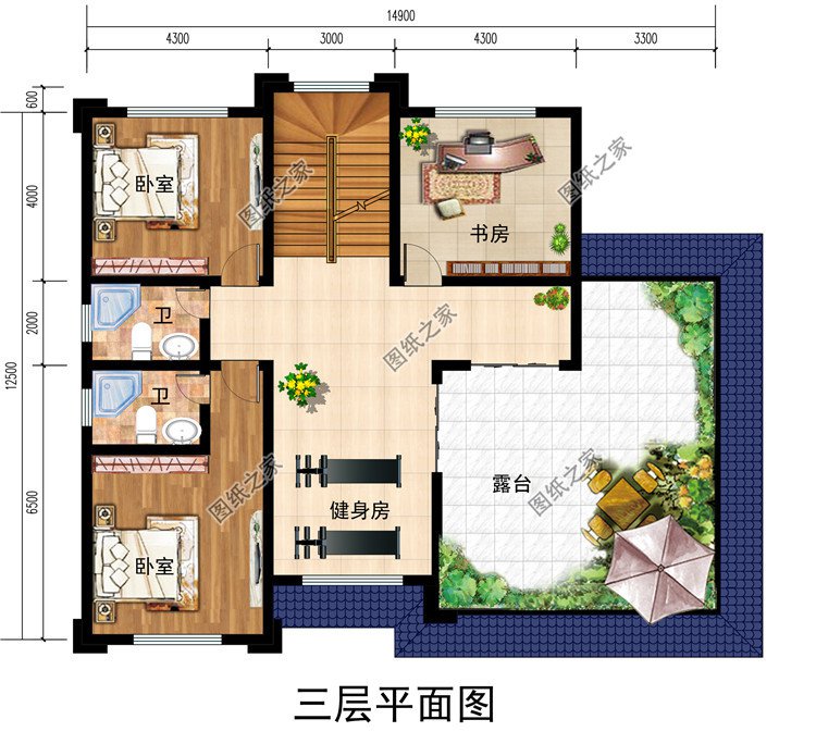 人气颇高的三层新中式别墅方案，五种户型，五种尺寸