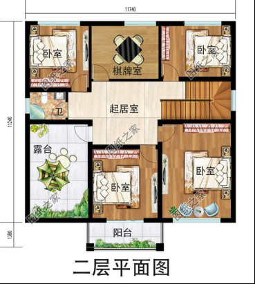 新中式农村自建二层别墅设计图纸，这样建的房子老人孩子都喜欢