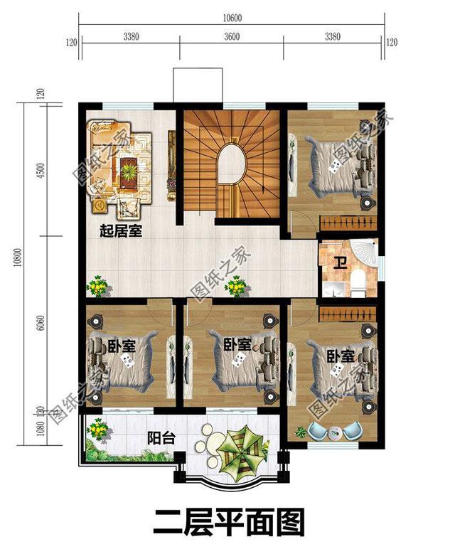 三套90至100平方两层房子平面图，小宅基地也能建大气别墅