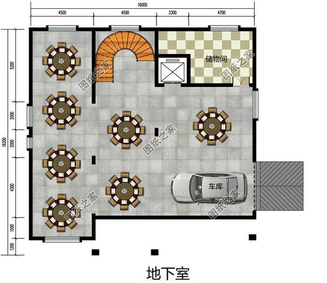 16米三开间三层别墅设计图，多窗多阳台设计，难得的好户型