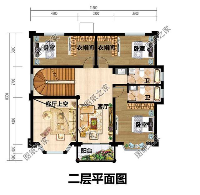 多功能户型的三层别墅设计，可以居住还可以商用，合理布局有限的空间