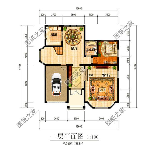 三款带车库二层楼房设计图，造价不超过30万，这房子你喜欢吗