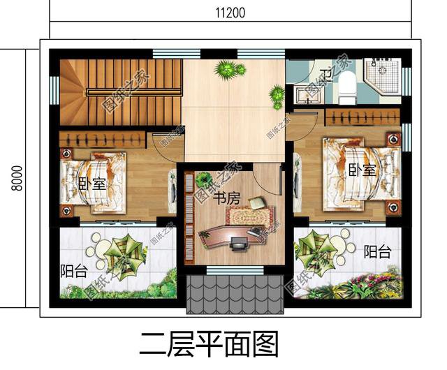 新农村80平米二层房屋设计图纸精简户型地方不大也能合理规划