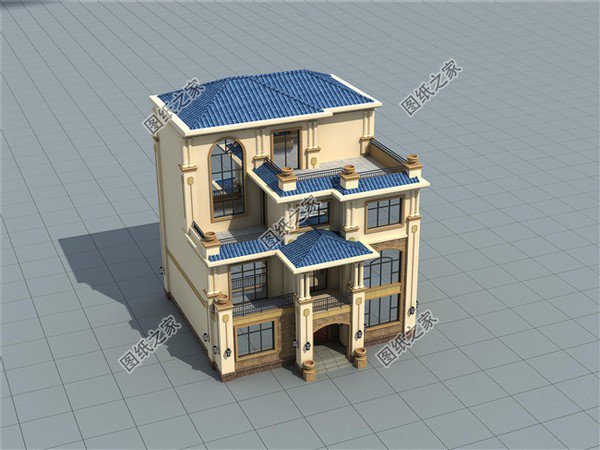 带堂屋或者神位的农村自建四层别墅，老家建房一定要有的设计
