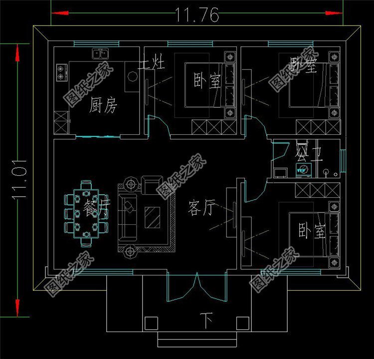 自建房一层效果图大全户型图,这样的别墅在农村建好了