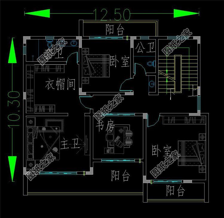 三层带临街铺面设计图，外观效果颜值高，让你看上一眼就喜欢！