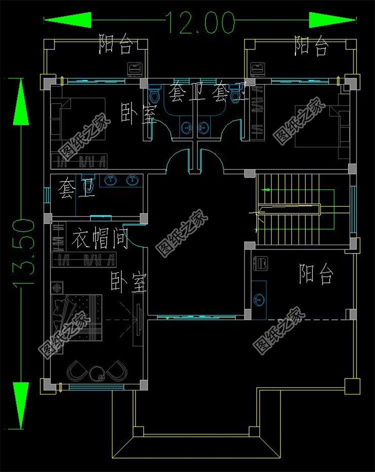 三层带临街铺面设计图，外观效果颜值高，让你看上一眼就喜欢！