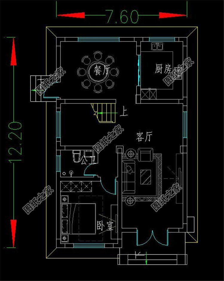 开间在8米左右的自建房设计,送给母亲最好的"住"福