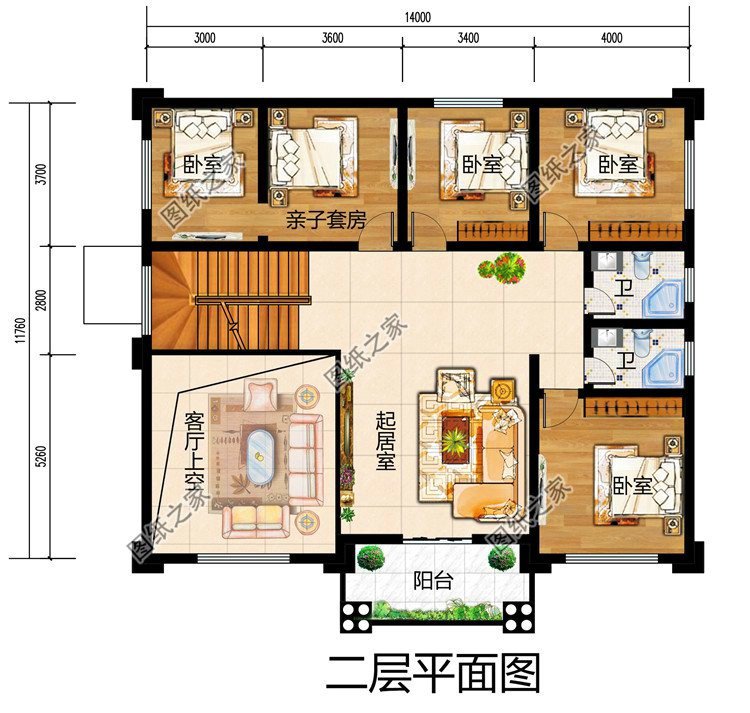 三款实用性超强的三层实用带露台别墅设计图，建上一栋太有面子