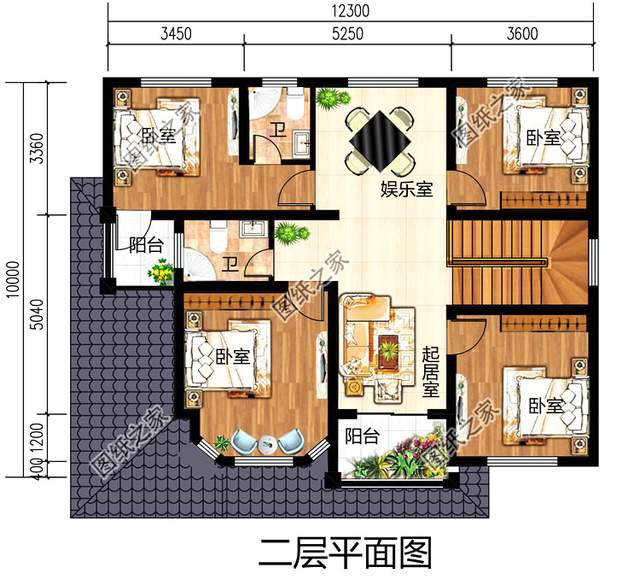 开间11×13米的小清新二层别墅设计图,贼亮眼