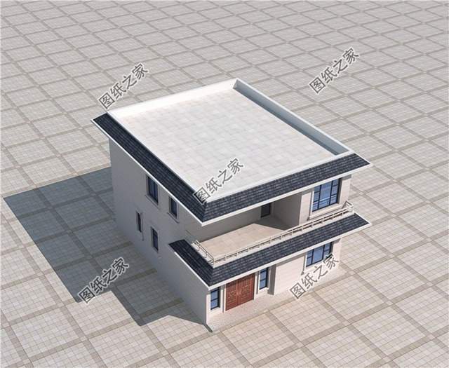 农村宅地基小，开间8米左右的二层房屋设计图满足你的条件