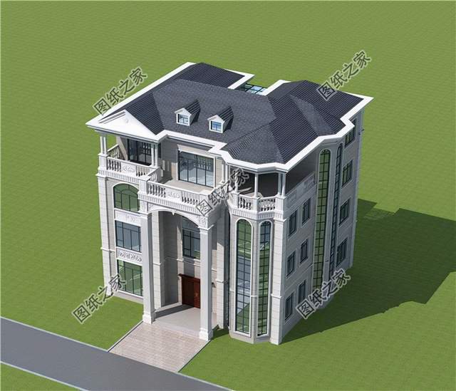 四层欧式豪华大型别墅设计，家族百年传承的大气基石