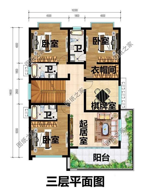高端四层别墅设计图，给你一个五星级的家