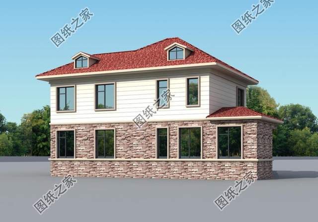 庄园别墅设计图，超高颜值，极佳享受，农村建房的首选户型