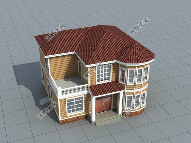 乡下二层极简约的二层房子，外型简洁精致，内部合理实用