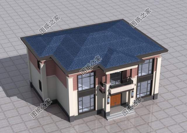 新中式自建别墅设计，造价经济，施工简易，经典户型