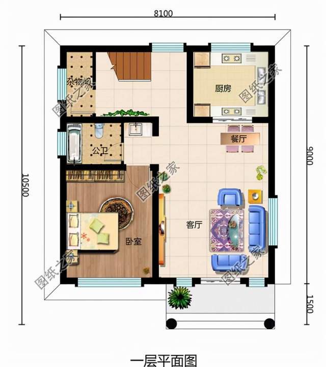 二层半简欧式别墅设计，室内功能充足，保证家人生活舒适温馨