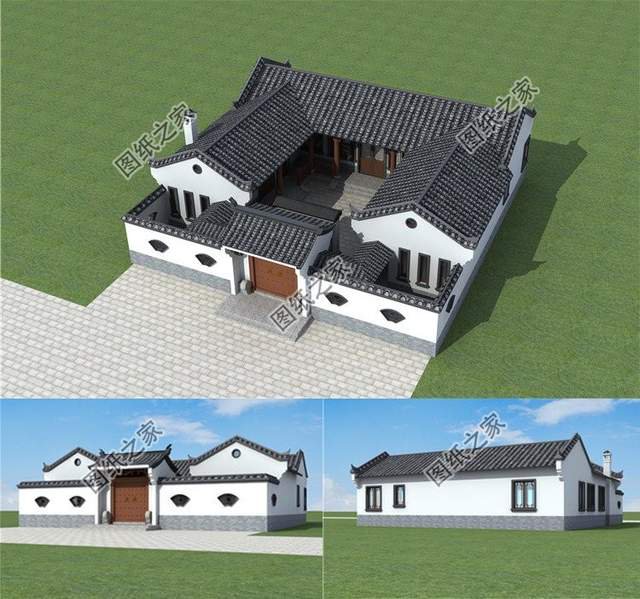 乡村一层半别墅设计，安逸舒适，施工简单，更适合新农村建设