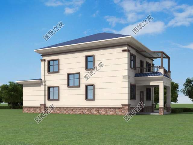 农村二层别墅设计，更为经济实用，适合老百姓的建造优质户型