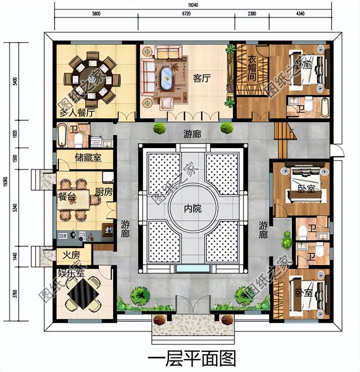 国风四合院别墅设计，中国式浪漫的完美体现，国人的理想住宅