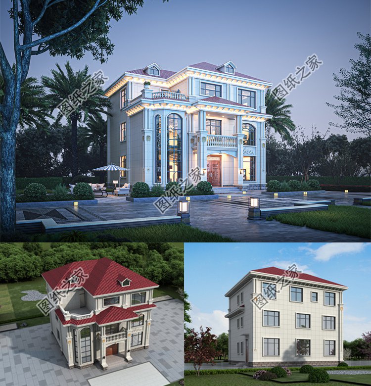 三层欧式别墅设计图效果图