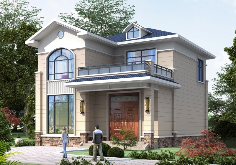 二开间二层别墅设计图，面宽9米，不可多得的好选择！