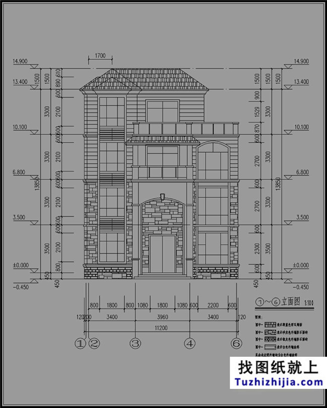 114平方米农村四层别墅设计图纸及效果图