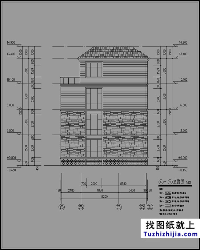 114平方米农村四层别墅设计图纸及效果图