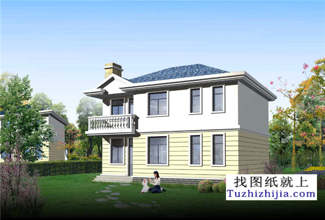 90平方米新农村住宅设计二层小别墅设计图纸,11x9米