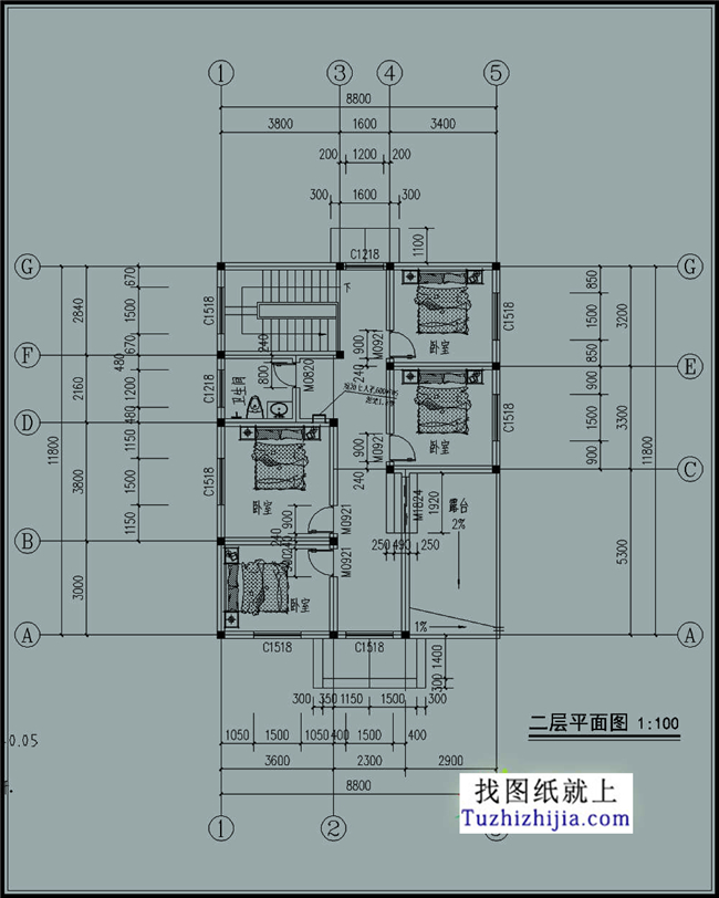 112平方米乡村两层别墅设计图纸及效果图大全，9x12米