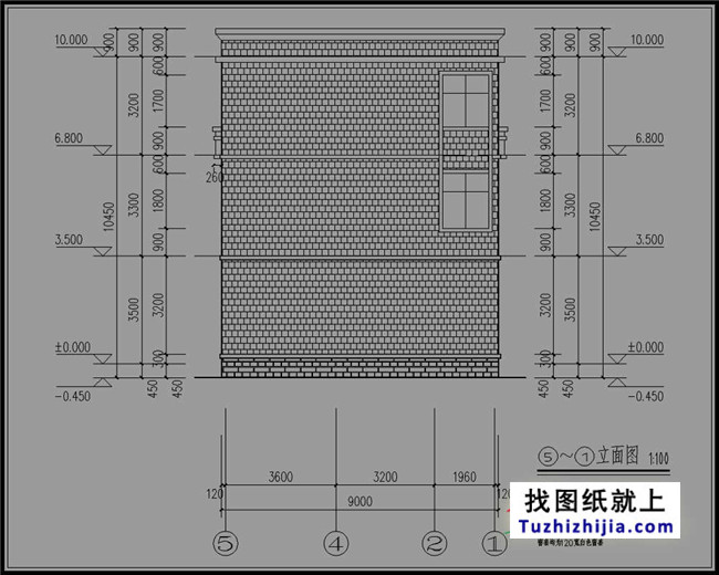 80平方米新农村三层房屋设计图