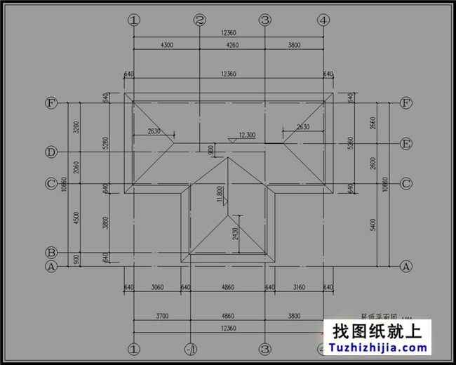 新农村三层房屋cad建筑设计图纸