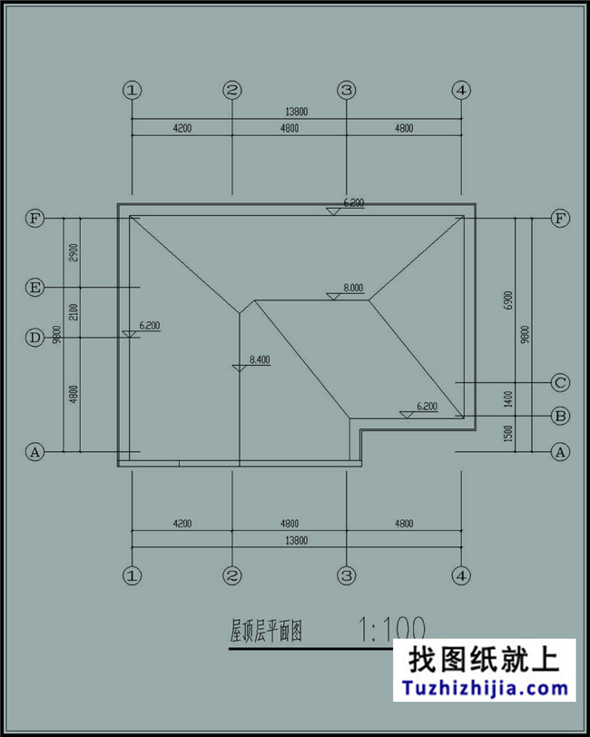 120平方米农村二层别墅施工建筑设计图,14x10米