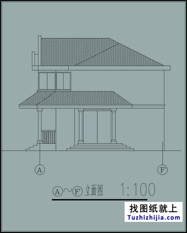 120平方米农村二层别墅施工建筑设计图,14x10米