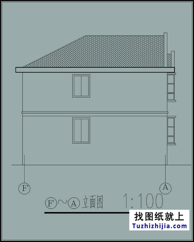 120平方米农村二层别墅施工建筑设计图,14x10米