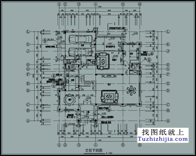 260平方米三层豪华别墅设计施工图纸带外观图,18X20米