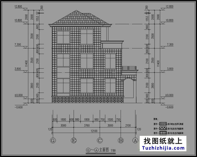 南方新农村三层别墅设计图纸