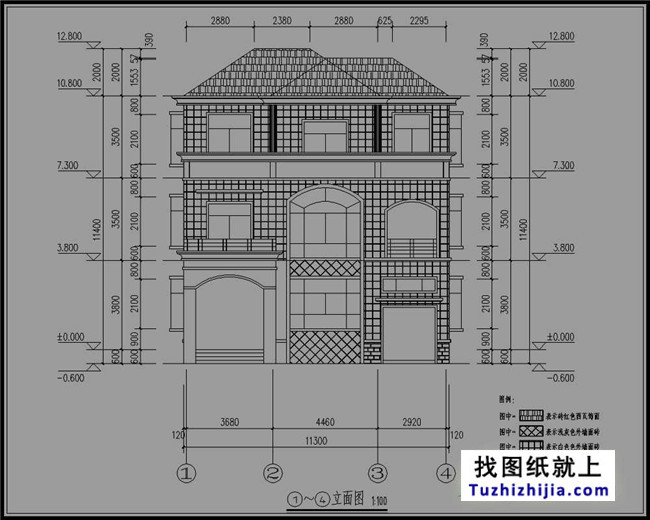 南方新农村三层别墅设计图纸
