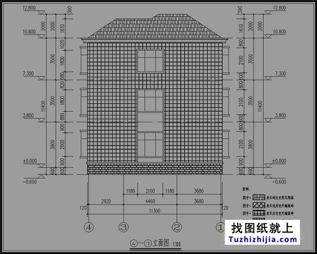 南方新农村三层别墅设计图纸