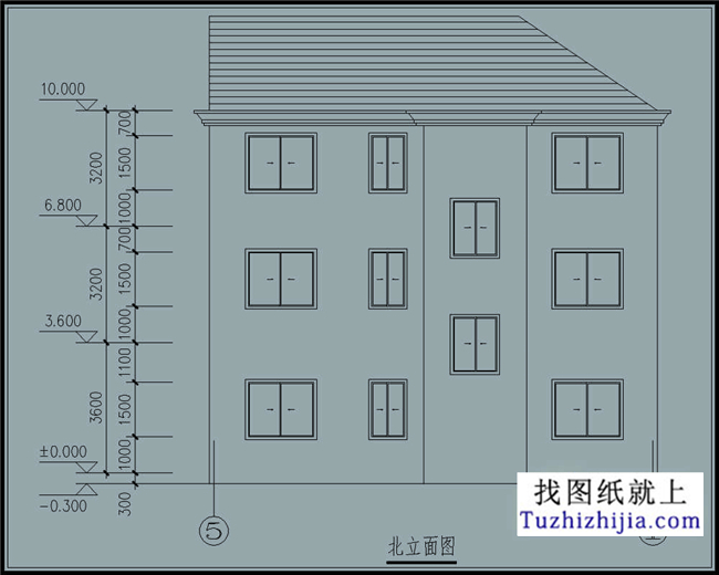 25萬左右的農村房屋建築施工設計圖紙