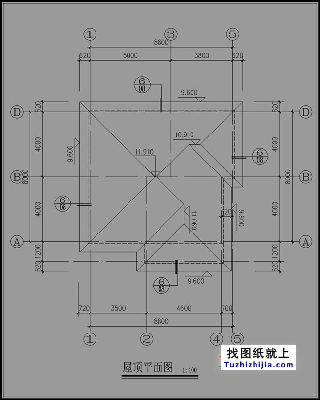 100平簡單三層房屋設計圖紙,新農村自建推薦圖紙