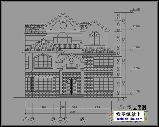 欧式三层农村房屋设计图纸,欧式住宅图推荐