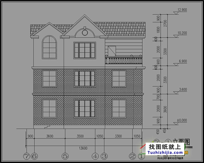 欧式三层农村房屋设计图纸,欧式住宅图推荐