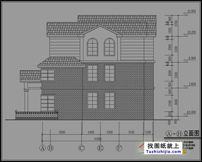 欧式三层农村房屋设计图纸,欧式住宅图推荐