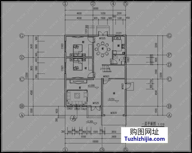 10x13米_三層別墅設計圖_圖紙之家