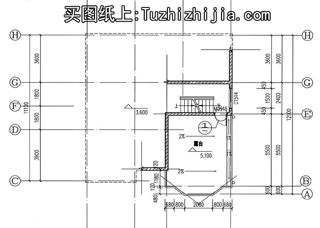 二层复式小别墅设计图,楼中楼结构,外观漂亮,简单