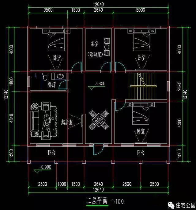 6x12米城镇户型图图片