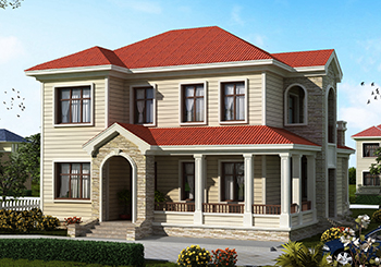 125平两层别墅房屋设计图，带普通和复式两个户型
