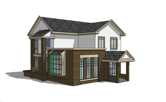二层独栋别墅设计带屋顶花园，现代简约型，你值得拥有！