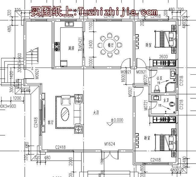 175平大客厅三层别墅房屋设计图，含外观造型现代，美观